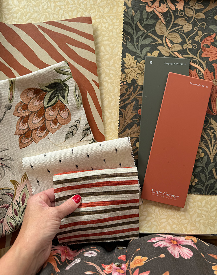 Tapeter och färgprover från Lina Isaksson