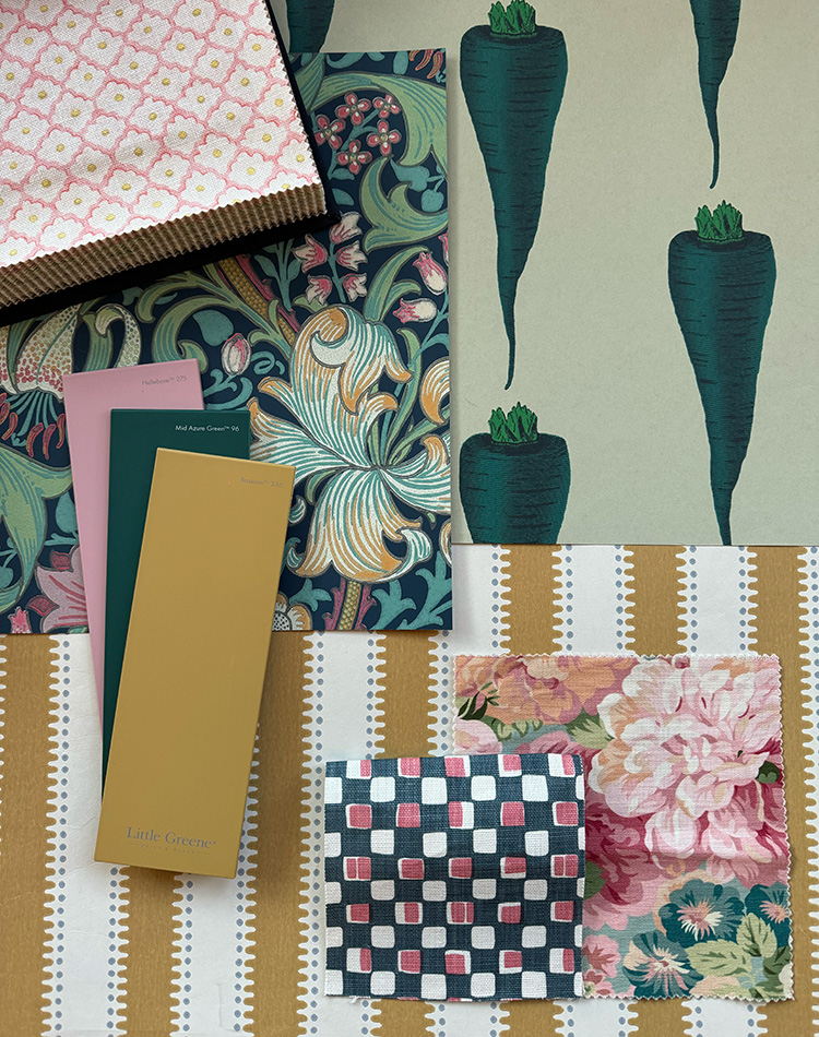 Tapeter från Ulricehamnstapetfabrik matchas av Lina Isaksson