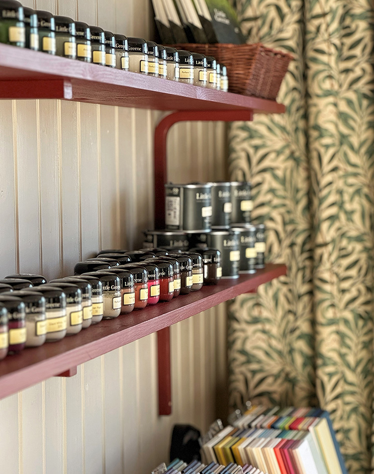 Färgprover hos Lina Isaksson